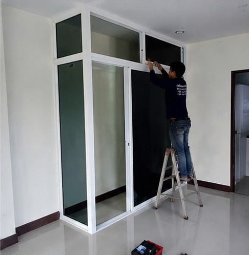 ผลงานช่างกระจกอลูมิเนียม ดอนเมือง รูปที่ 12