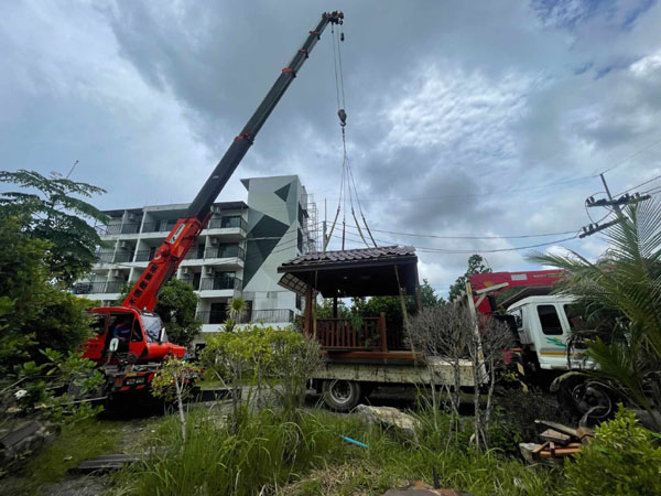 ผลงานรถเทรลเลอร์ รถเครน รถเฮี๊ยบ ขนย้าย